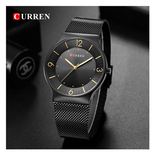 WW0163 Curren Slim Mesh Chain Watch