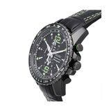 WW0888 Seiko Chronograph Green Indices Belt Watch SNAE97J1
