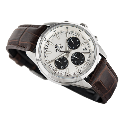 WW0051 Casio Edifice Chronograph Stainless Steel Leather Belt Watch EFR-527L-7AVDF