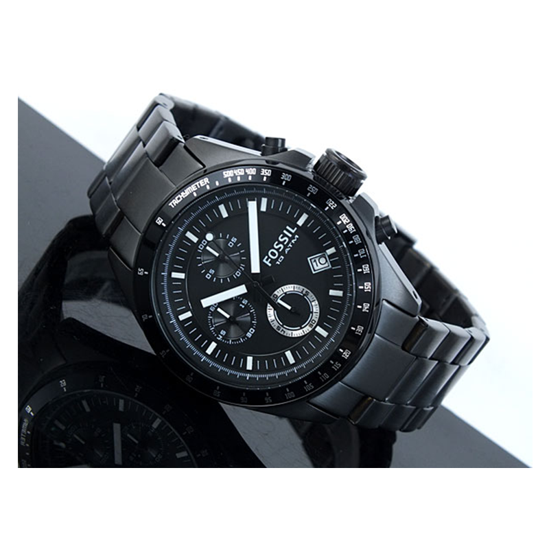 Decker chronograph stainless steel watch best sale