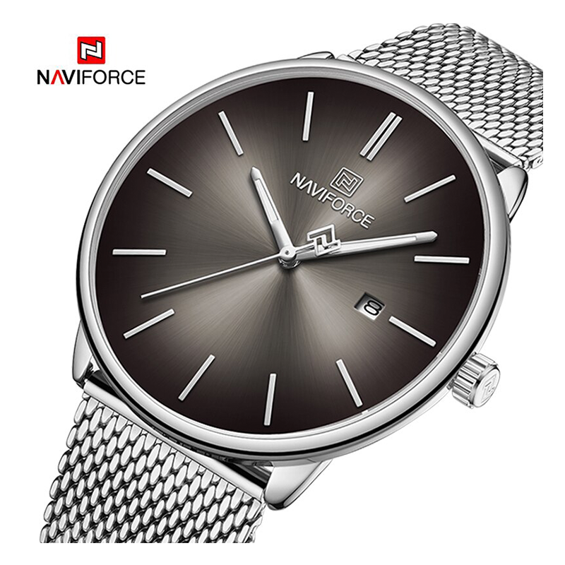 WW1162 Naviforce Date Mesh Chain Watch NF3012G