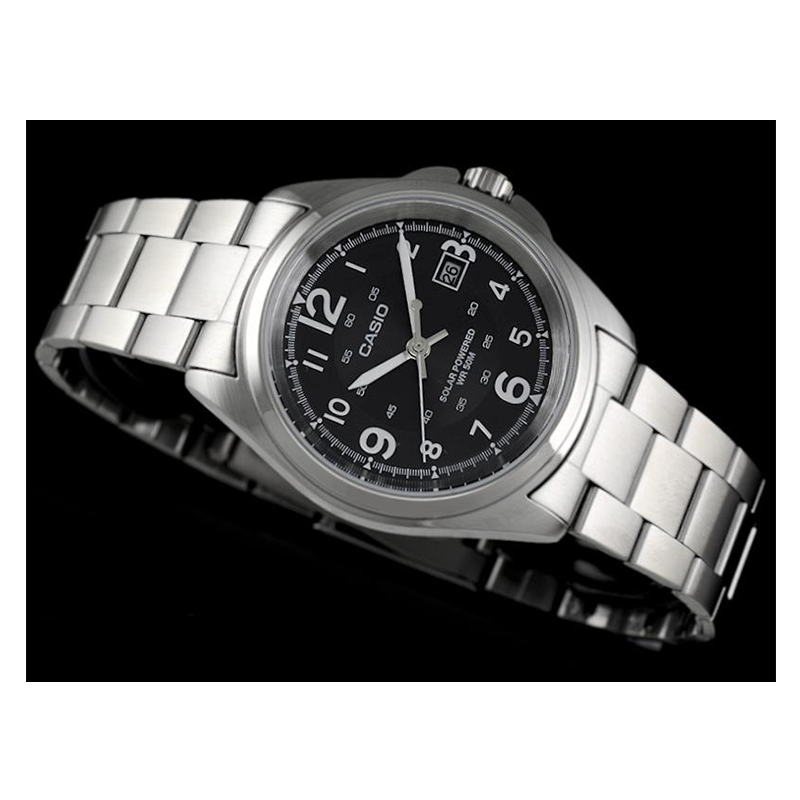 WW0626 Casio Solar Date Chain Belt Watch MTP-S101L-1BV