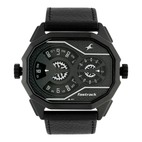 WW0219 Fastrack Dual Dial Leather Belt Watch 3094