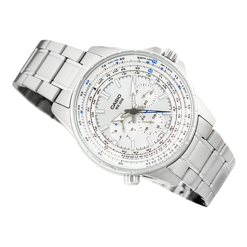 WW0237 Casio Enticer Sweep Second Stainless Steel Chain Watch MTP-SW320D-7AVDF
