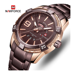 WW1148 Naviforce Day Date Chain Watch NF9117M