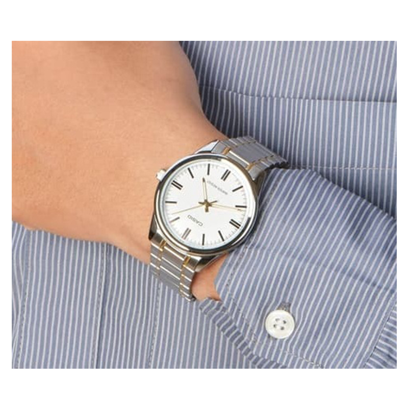 WW0033 Casio Enticer Silver Chain Watch MTP-V005SG-7AUDF