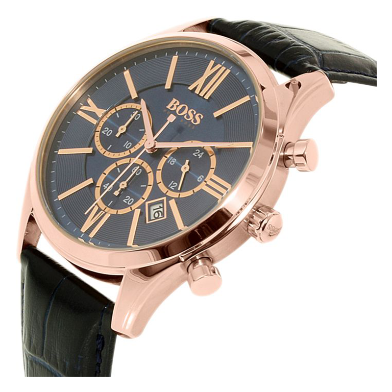 WW0089 Hugo Boss Ambassador Chronograph leather Belt Watch 1513198