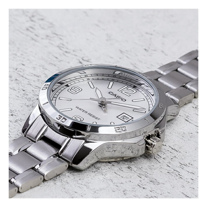 WW1274 Casio Enticer Date Chain Watch MTP-V004D-7B2UDF