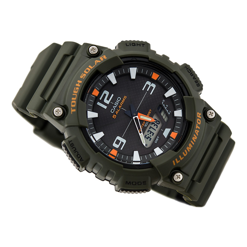 WW0474 Casio Youth Tough Solar Dual Time Resin Belt Watch AQ-S810W-3AVDF