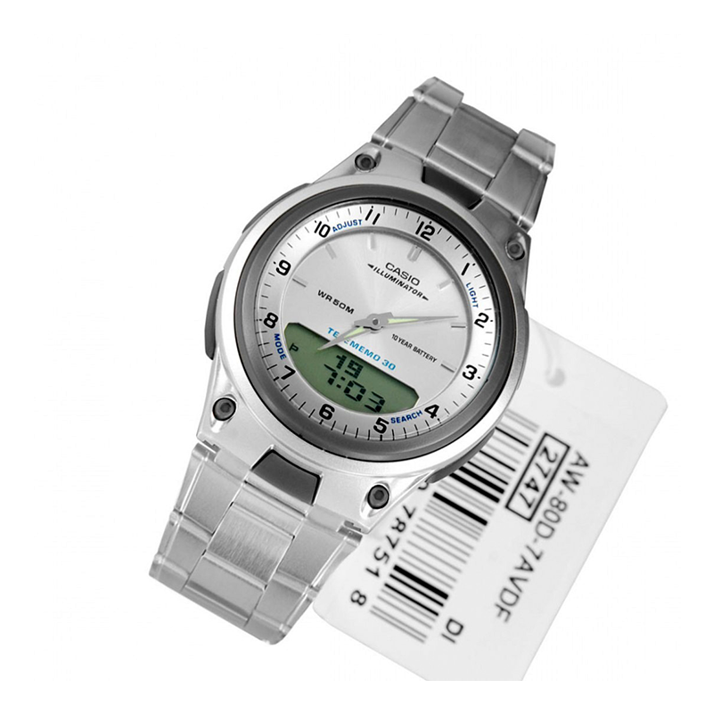 WW0128 Casio Youth Dual Time Chain Watch AW-80D-7AVDF
