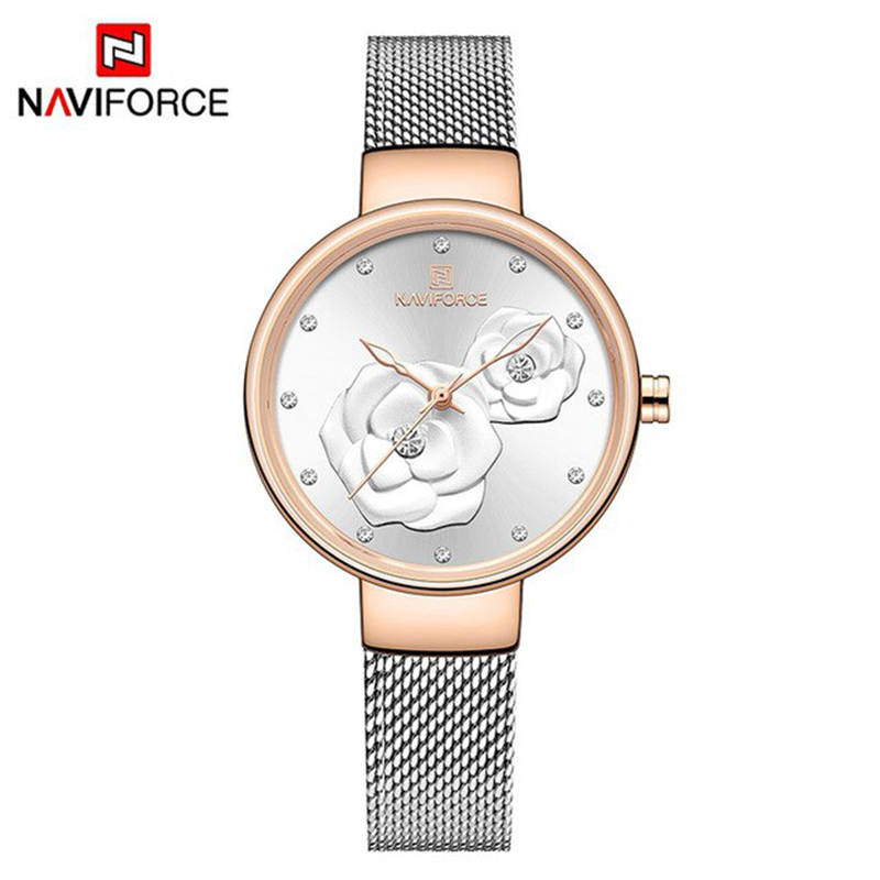 WW1178 Naviforce Ladies Mesh Chain Watch NF5013L