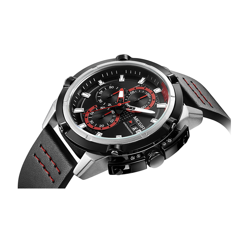 Leather Megir Watch Prix MEGIR 3006 MENS FASHION QUARTZ WATCH