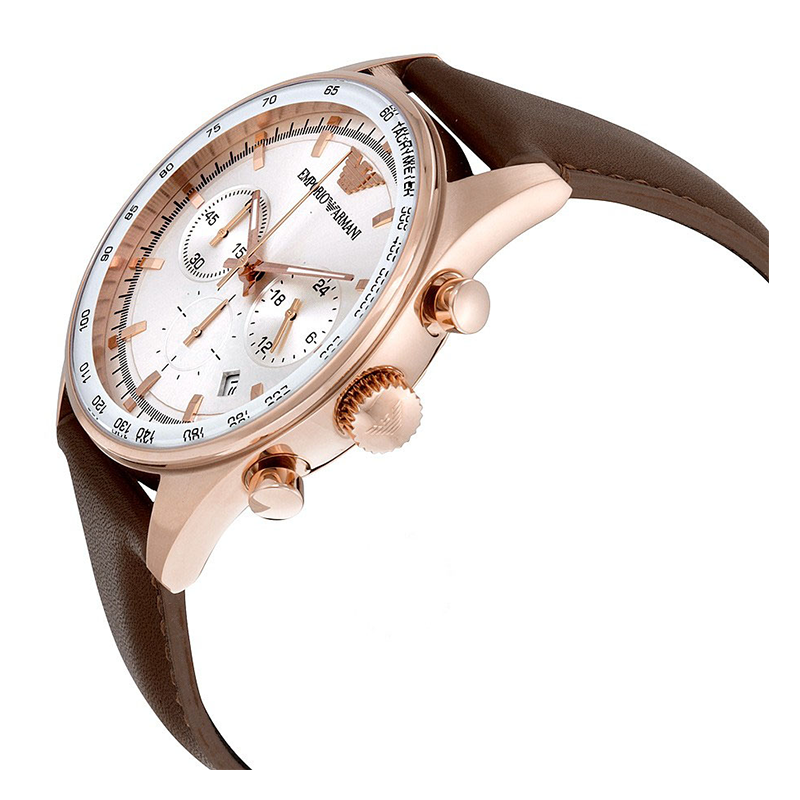 WW0266 Emporio Armani Sportivo Chronograph Leather Belt Watch AR5995