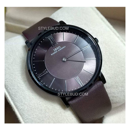 WW0020 IBSO Slim Leather Belt Watch B2222G