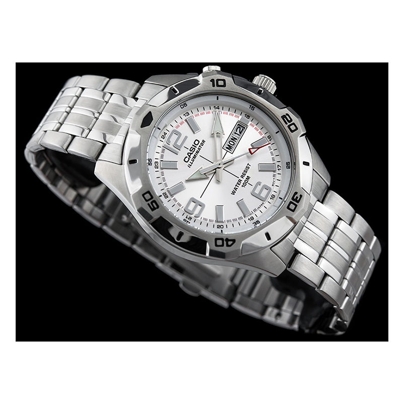 WW0622 Casio Standard Day Date Chain Watch MTD-1082D-7AVDF
