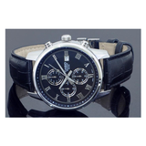 WW0618 Casio Beside Chronograph Leather Belt Watch BEM-511L-1AVDF
