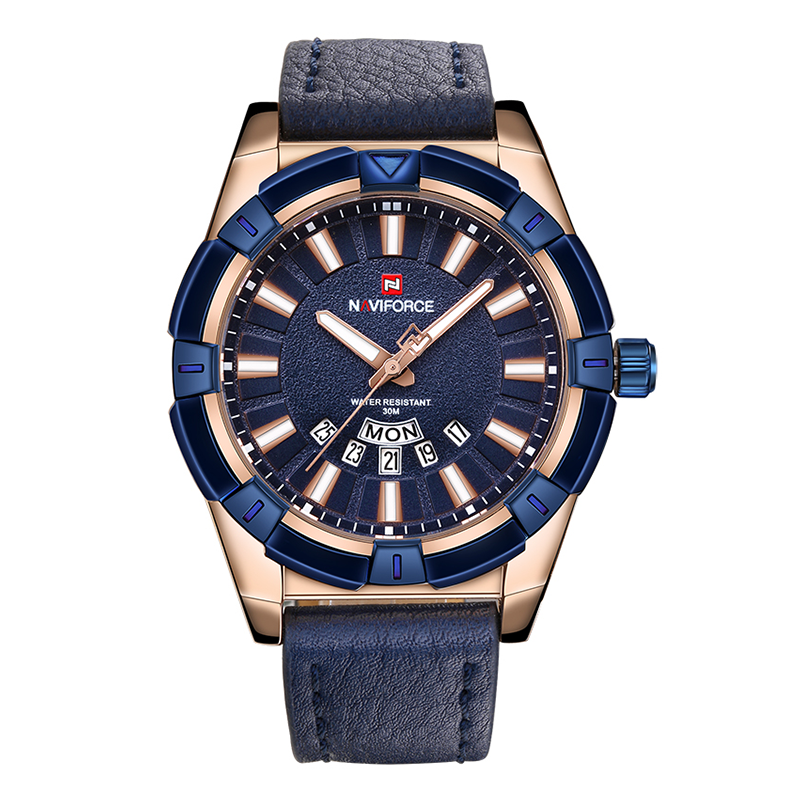 WW0059 Naviforce Day Date Belt Watch NF9118M