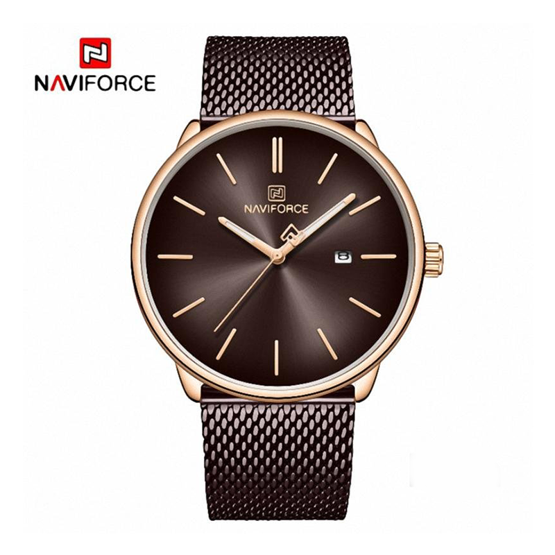 WW1161 Naviforce Date Mesh Chain Watch NF3012G