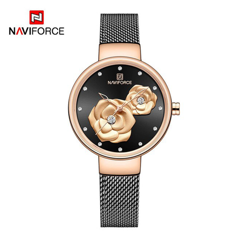 WW1175 Naviforce Ladies Mesh Chain Watch NF5013L