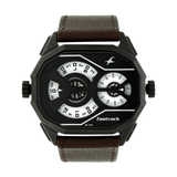 WW0220 Fastrack Dual Dial Leather Belt Watch 3094