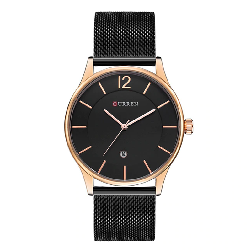WW1126 Curren Date Mesh Chain Watch