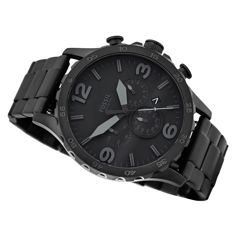 WW0264 Original Fossil Nate Chronograph Black Stainless Steel Chain Watch  JR1401 at Best Price in Bangladesh – | Quarzuhren