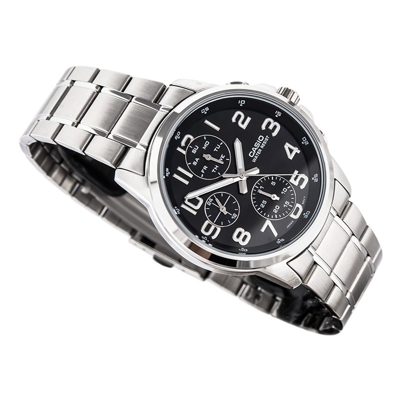 WW0551 Casio Multifunction Chain Watch MTP-E307D-1AV