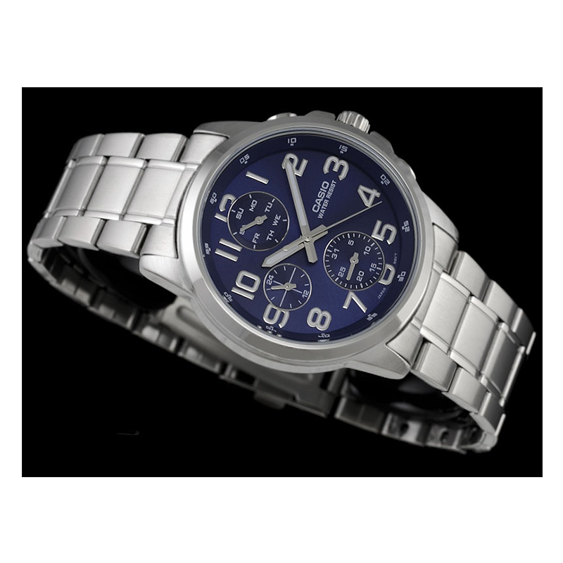 WW0552 Casio Standard Multifunction Chain Watch MTP-E307D-2AVDF
