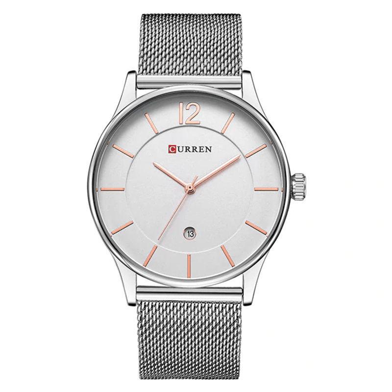 WW1125 Curren Date Mesh Chain Watch