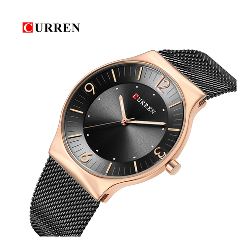 WW0159 Curren Slim Mesh Chain Watch