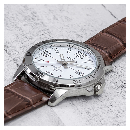 WW0136 Casio Enticer Date Belt Watch MTP-VD01L-7BVUDF