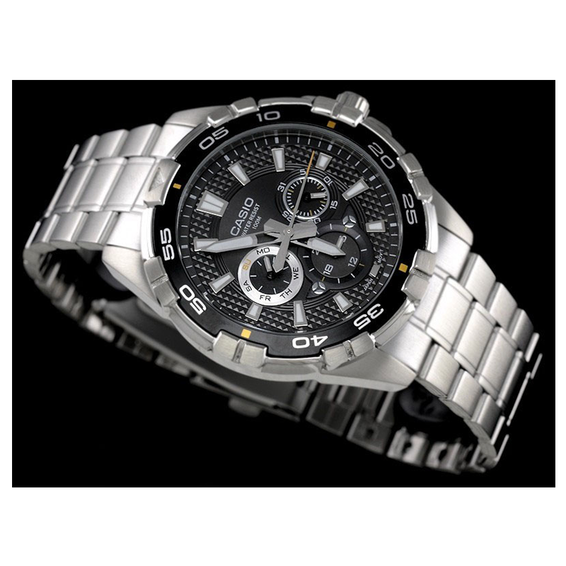 WW0404 Casio Enticer Multifunction Stainless Steel Chain Watch MTD-1069D-1AVDF