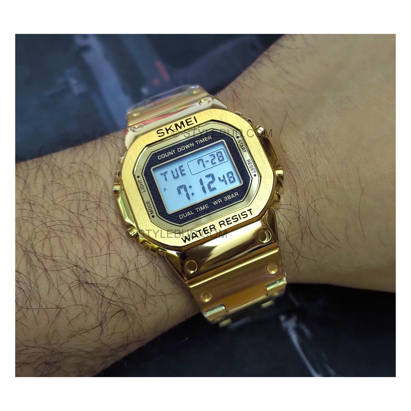 WW1171 SKMEI Dual Time Digital Chain Watch 1456