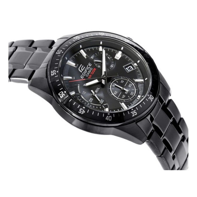 WW0225 Casio Edifice Chronograph Stainless Steel Black Chain Watch EFV-540DC-1AVUDF