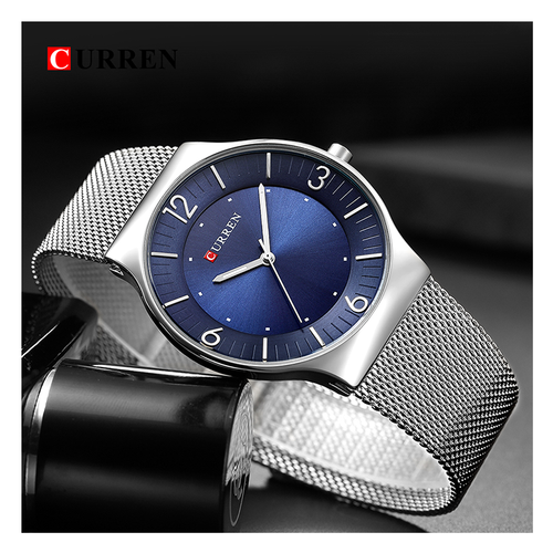 WW0161 Curren Slim Mesh Chain Watch