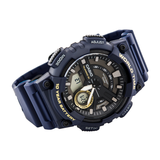 WW0611 Casio Youth Dual Time Resin Belt Watch AEQ-110W-2AVDF
