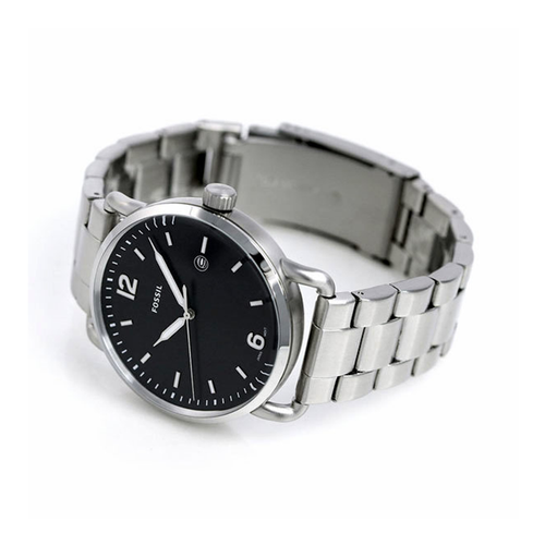 WW0150 Fossil Commuter Date Stainless Steel Chain Watch FS5391