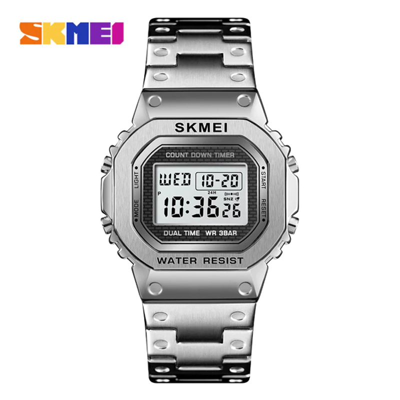 WW1168 SKMEI Dual Time Digital Chain Watch 1456