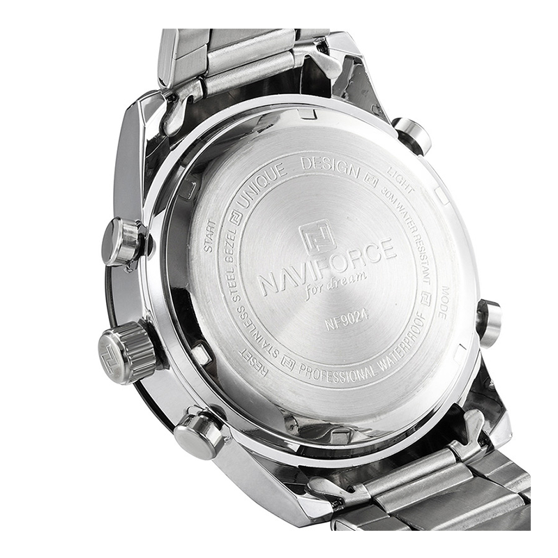 WW0584 Naviforce Dual Time Chain Watch