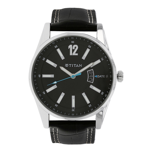 WW0228 Titan Octane Leather Belt Date Watch 9322SL04