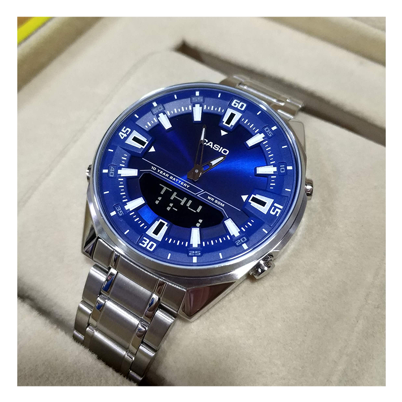 Casio Dual Time Chain Watch AMW 830D 2AVDF in Bangladesh