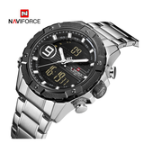 WW1134 Naviforce Multifunction Dual Time Chain Watch NF9146M