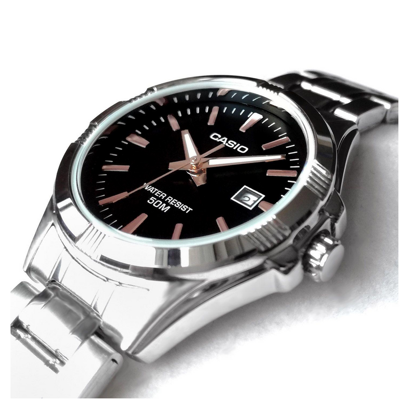 WW1214 Casio Enticer Date Chain Watch MTP-1308D-1A2VDF
