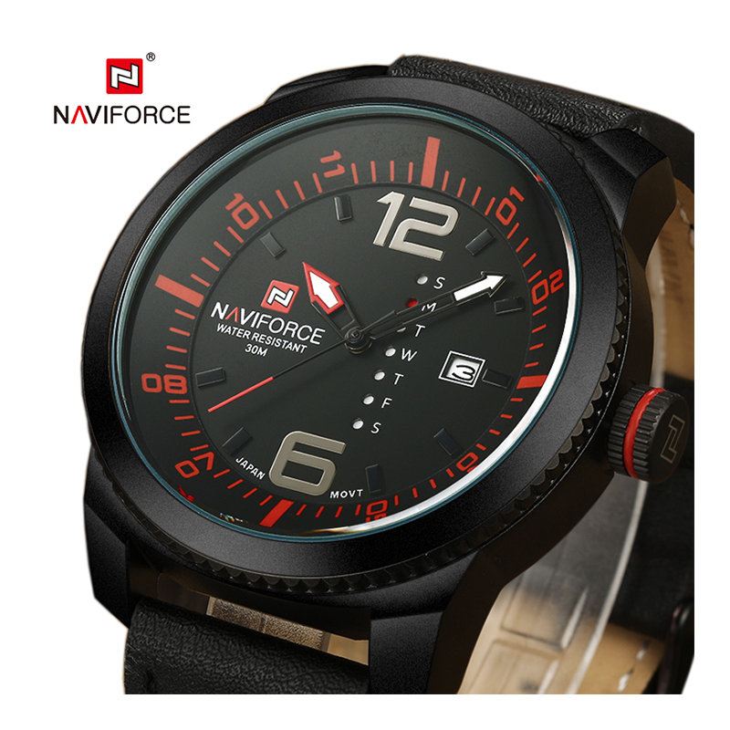 WW0349 Naviforce Day Date Belt Watch