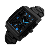 WW1224 SKMEI Multifunction Dual Time PU Chain Watch 1274