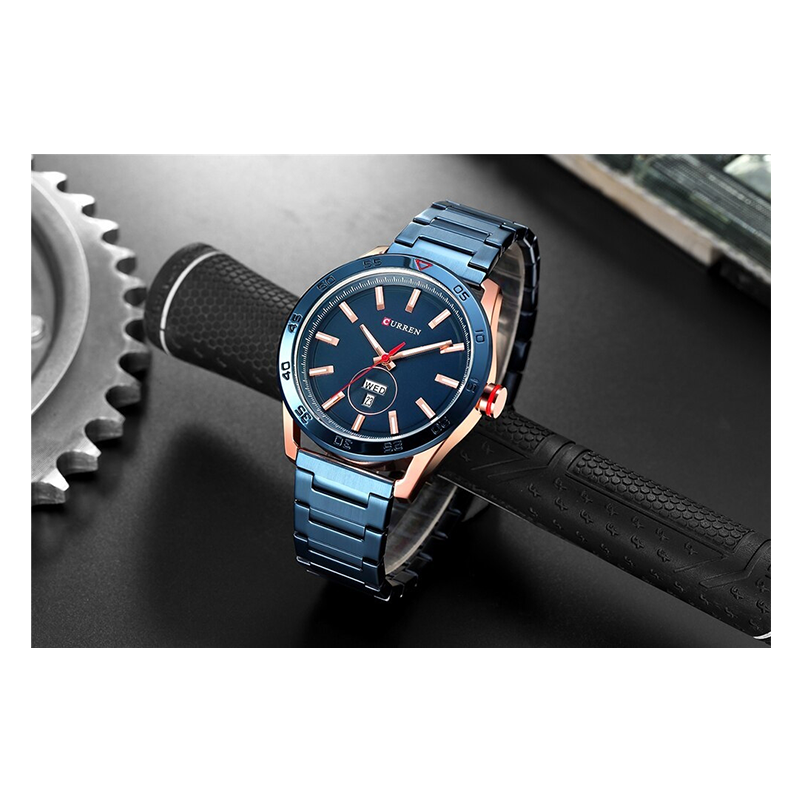 WW0555 Curren Day Date Chain Watch 8331