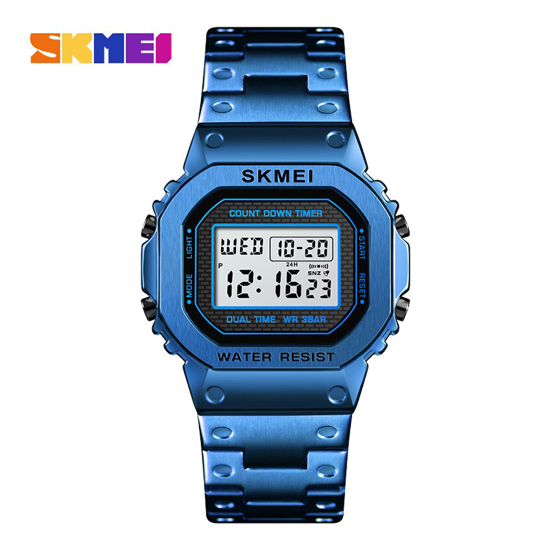 WW1169 SKMEI Dual Time Digital Chain Watch 1456