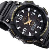 WW0027 Casio Youth Tough Solar Dual Time Resin Belt Watch AQ-S810W-1BVDF