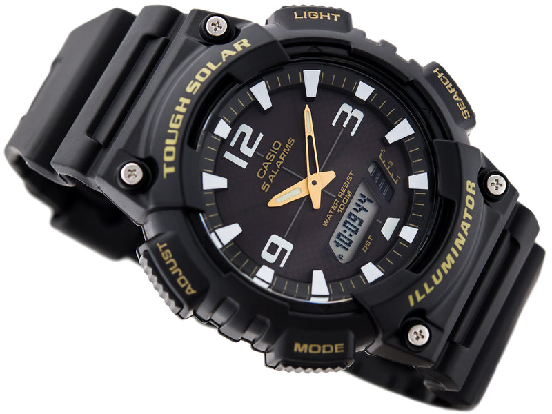 WW0027 Casio Tough Solar Dual Time Resin Belt Watch AQ-S810W-1BVDF