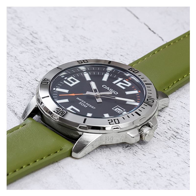 WW1136 Casio Enticer Date Belt Watch MTP-VD01L-3BVUDF